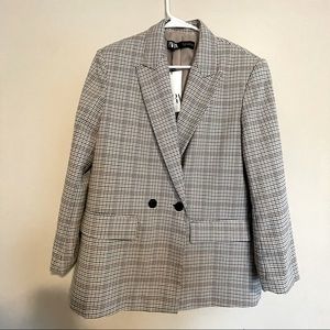 NWT ZARA Double Breasted Oversized Blazer